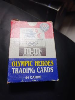 1984 M&M's Olympic Heroes 44 card complete set - Cassius Clay, Jesse Owens