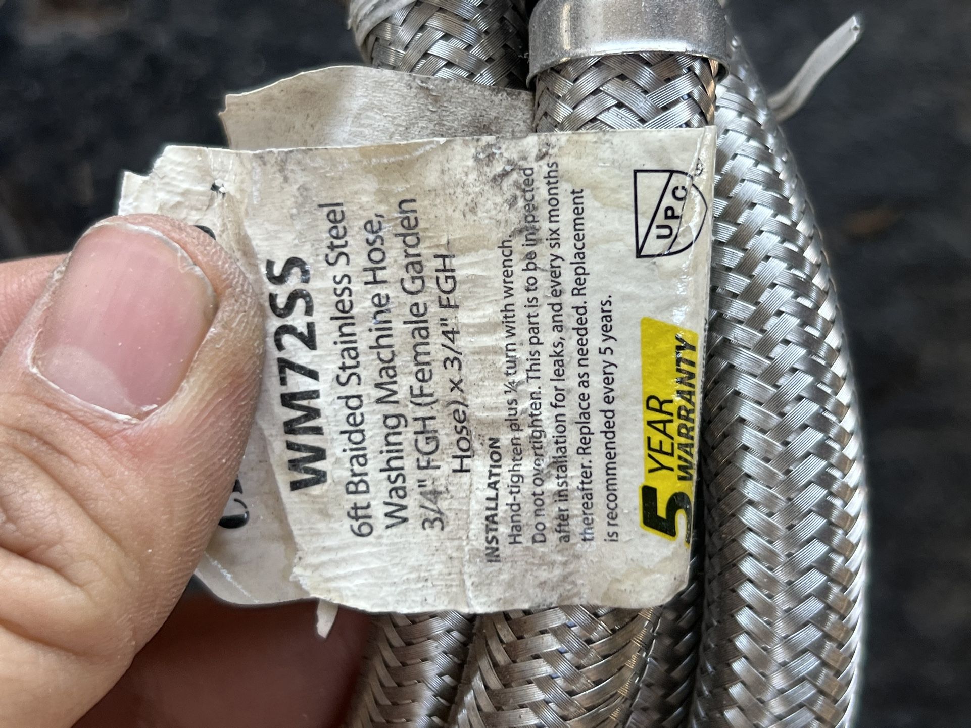 Braided Steel Washing Machine Hoses