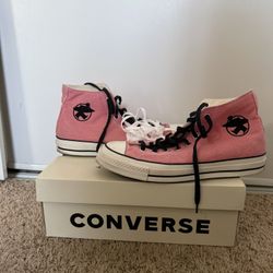 Converse x Stussy High Tops in Pink MENS