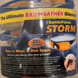 New Ultimate Bad Weather Glasses Battle Vision Storm Rain Sleet