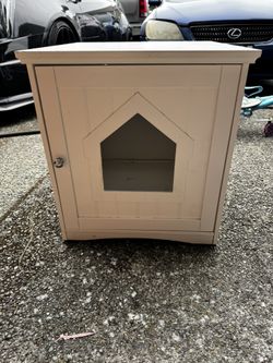 TRIXIE Wooden Cat Home & Litter Box Cover, Gray