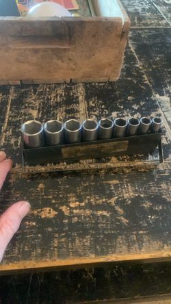 Full set vintage craftsman v series deep 6 point standard socket set