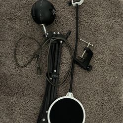 Blue Snowball Ice With Pop Filter And Arm Stand