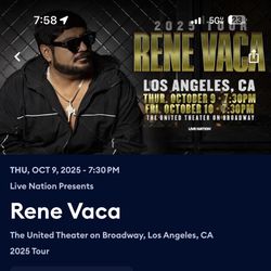 Rene vaca Tickets