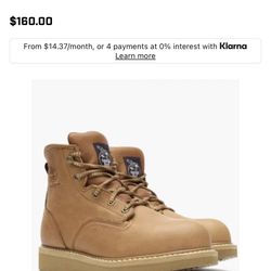 Brand New Georgia Boots Steel Toe 