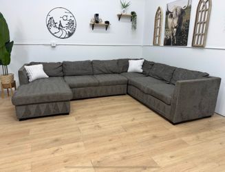 Large Gray Sectional Couch Free Delivery