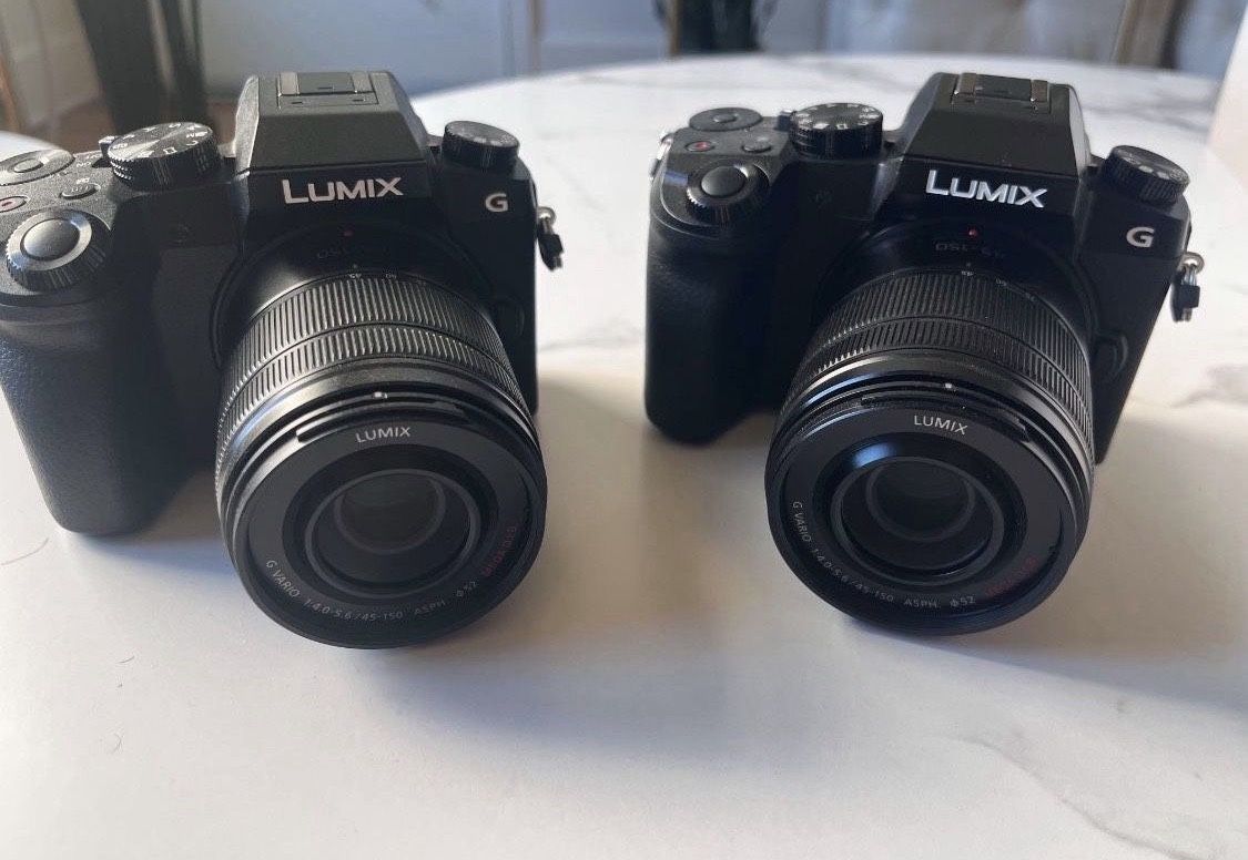 ($450 Each) Brand-New Panasonic LUMIX G7 + 45-150 f/4-5.6 DSLR Cameras