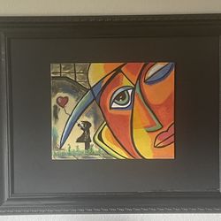 Original Artwork Acrylic On Canvas **FRAMED**