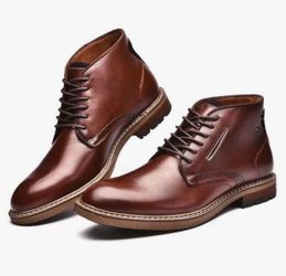 Arkbird Men's Chukka Boots Genuine Leather Ankle Boot for Men Classic Casual Oxford Style Footwear Size 11.5