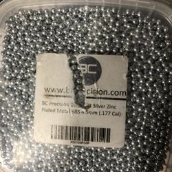 (.177 Cal) 10,000 Silver Plated Metal BBS