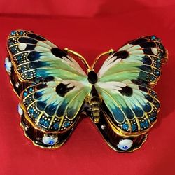 Beautiful Jewel Like Butterfly Container