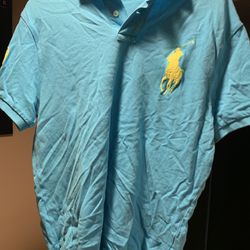 Polo Ralph Lauren Shirt (Teal/Yellow Horse) Size Large