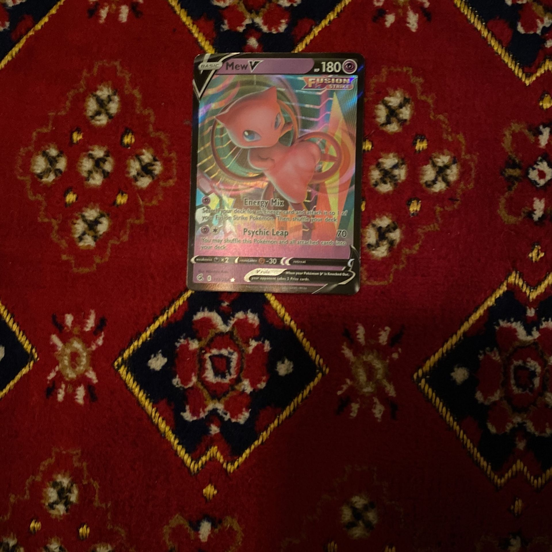 MewV Pokemon Very Good Condition