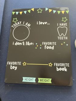 Baby Growth Memory Chart