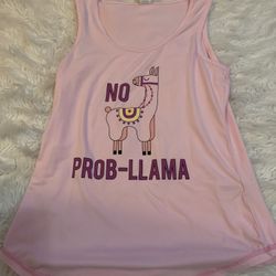 “No Prob-Lama” Girl’s Pajama Shirt