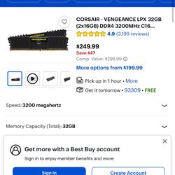 corsair vengeance lpx ddr4 3200mhz cl16 
