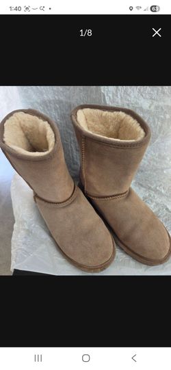 BEARPAW WOMEN SUEDE upper sheep skin wool lining boots 👢
