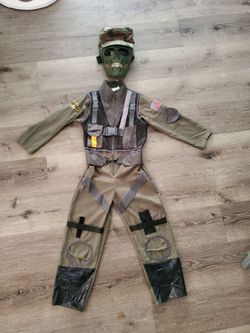 Rare military Skelton solider costume