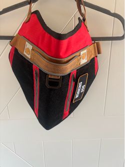 Carhartt Gear P0000396 Nylon Ripstop Service Dog Harness - large  - Red/Carhartt Brown