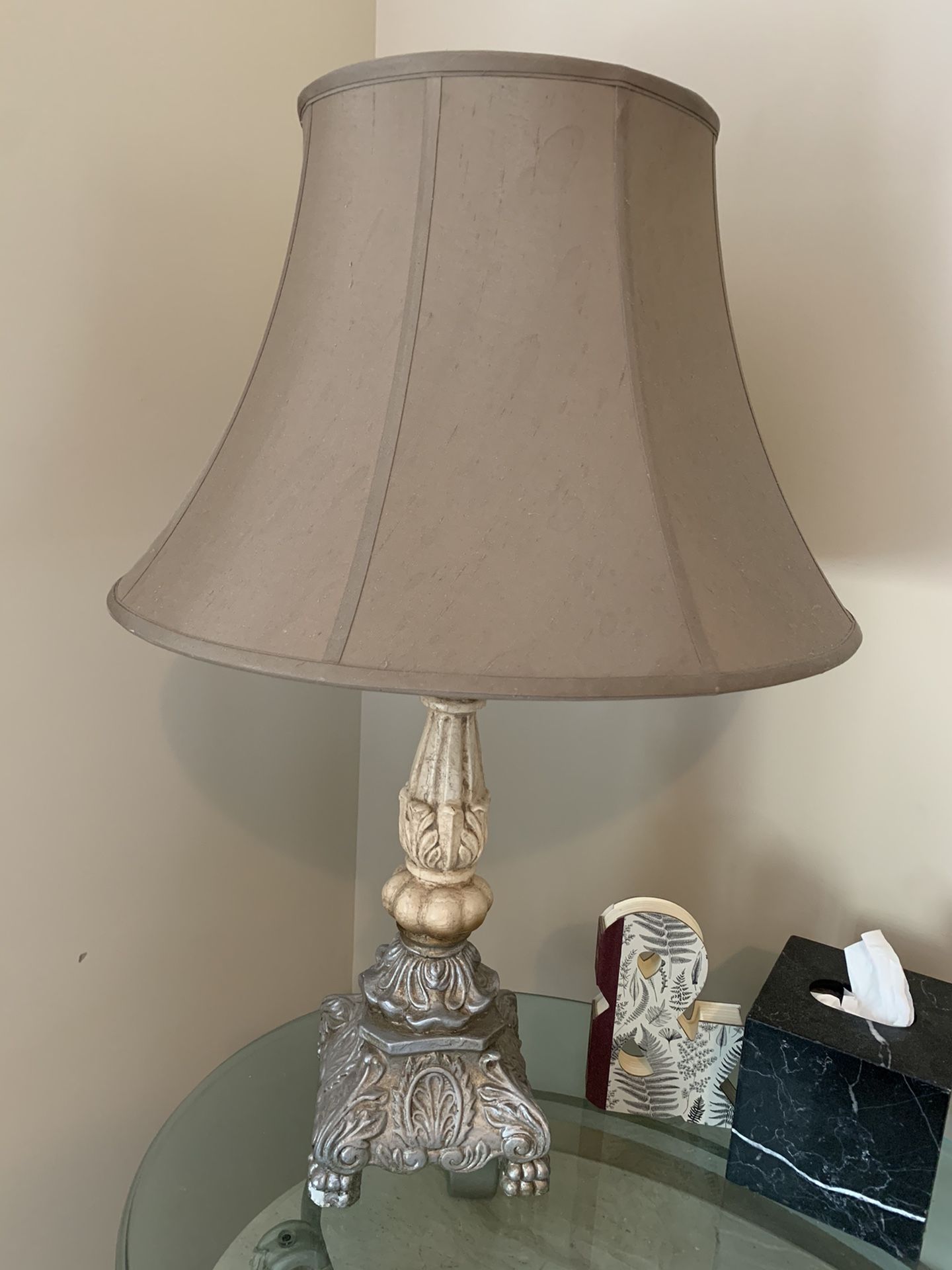 Beautiful designer lamps W/ Silk Shades