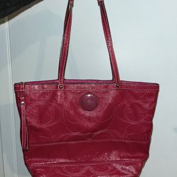 pink coach bag 