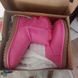 Pink Ugg Boots Bow In The Back