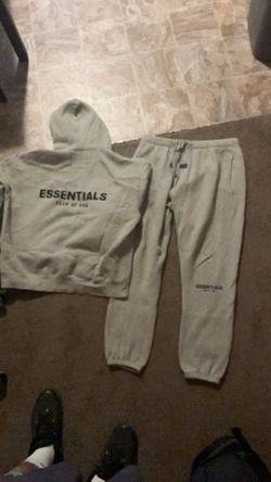 Essentials Fear of God Grey Hoodie & Sweatpants  size L