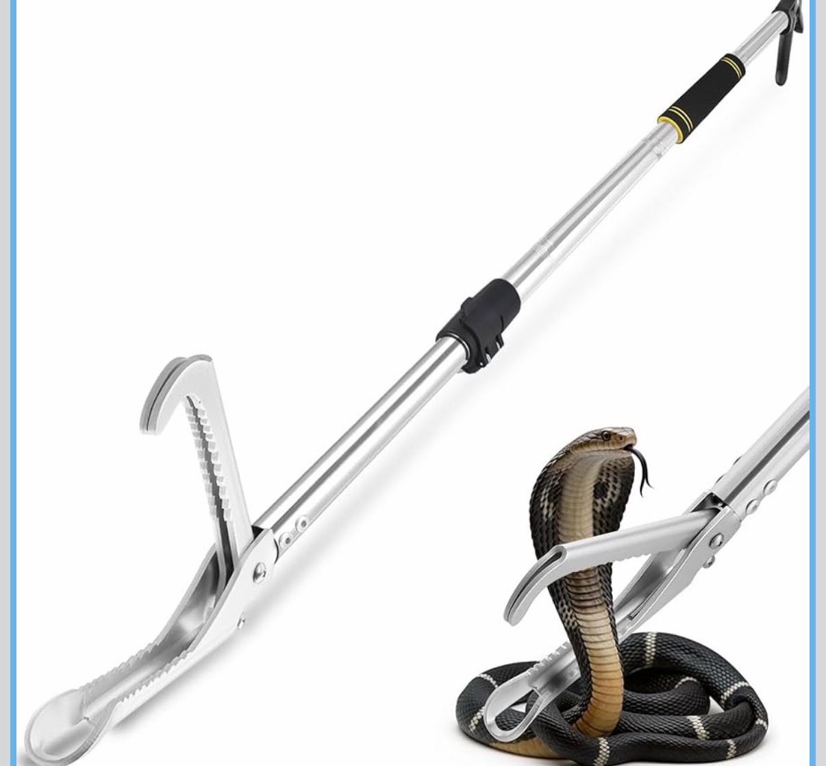 Snake Grabber Tool, 69" Extra Long Snake Tongs
