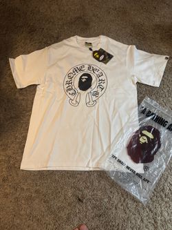 Bape White Chrome Hearts