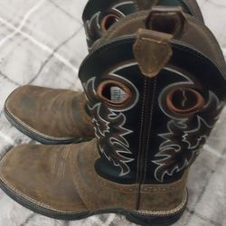 MEN'S LEATHER WORK BOOTS SIZE 10