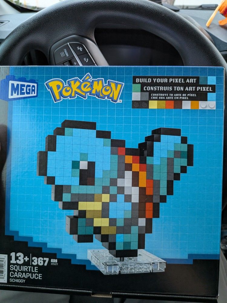 Pokemon Squirtle Pixel Art Kit