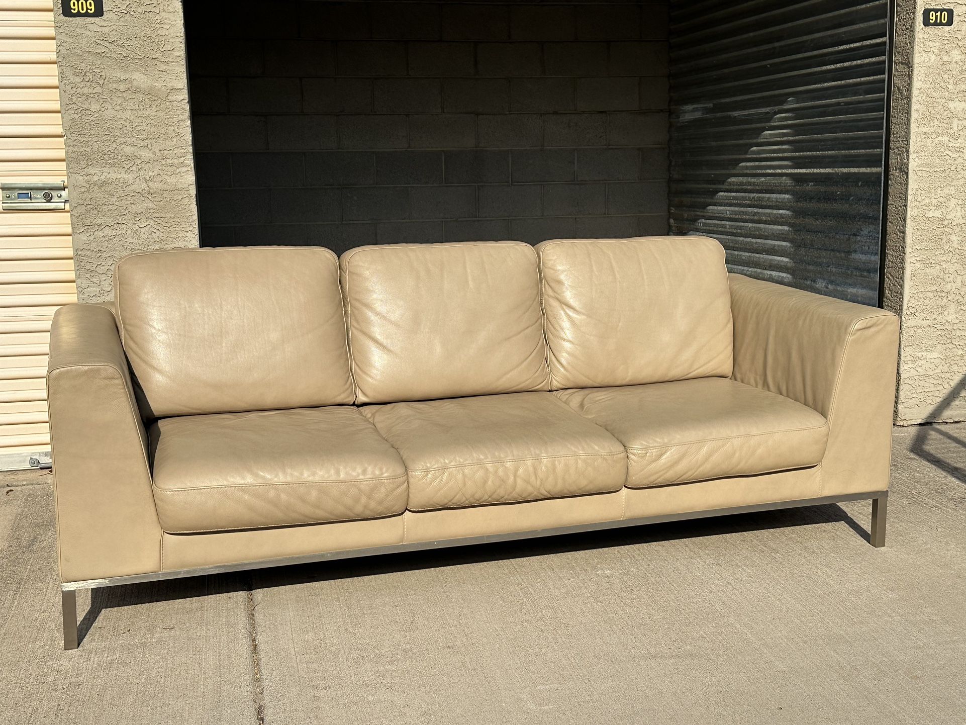 🛋️ Italsofa Genuine Italian Leather Sofa 🚚 Free Delivery 🚚