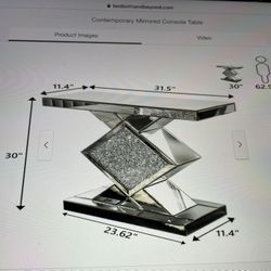 Mirror sofa table