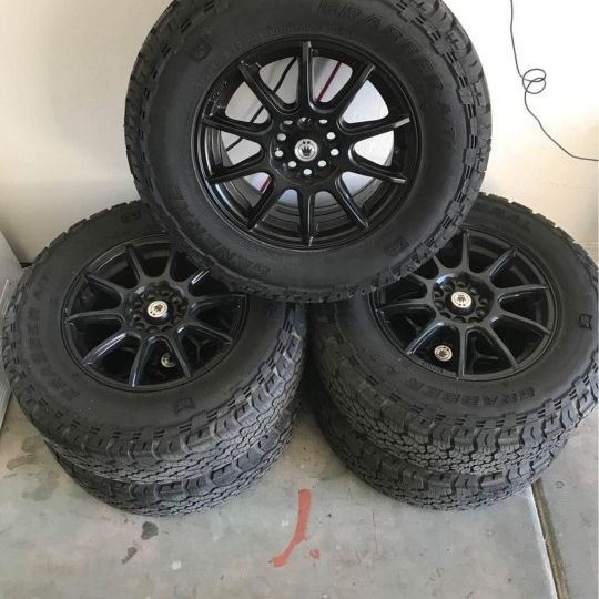 5 Konig Wheels 5x100 5x114.3  215 75 R15 Tires