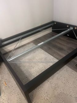 Full size bed frame with mattress