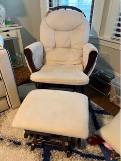 Nursery rocking chair and ottoman
