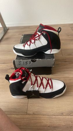 Authentic Air Jordan High-Top Sneakers White Black Red