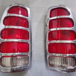 Ford Truck LED Tail Lights with Chrome Covers