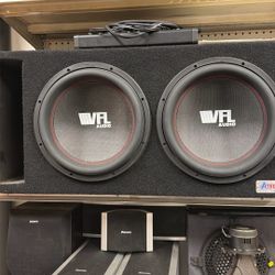 2 VFL Audio 12” Subwoofers In Atrend Ported Box