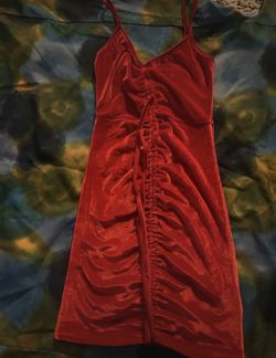 Red Velvet Bodycon Dress