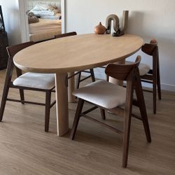 Table And 4 Chairs 