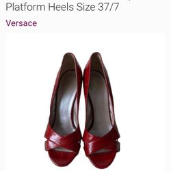 Authentic Versace Eel Stiletto Heels