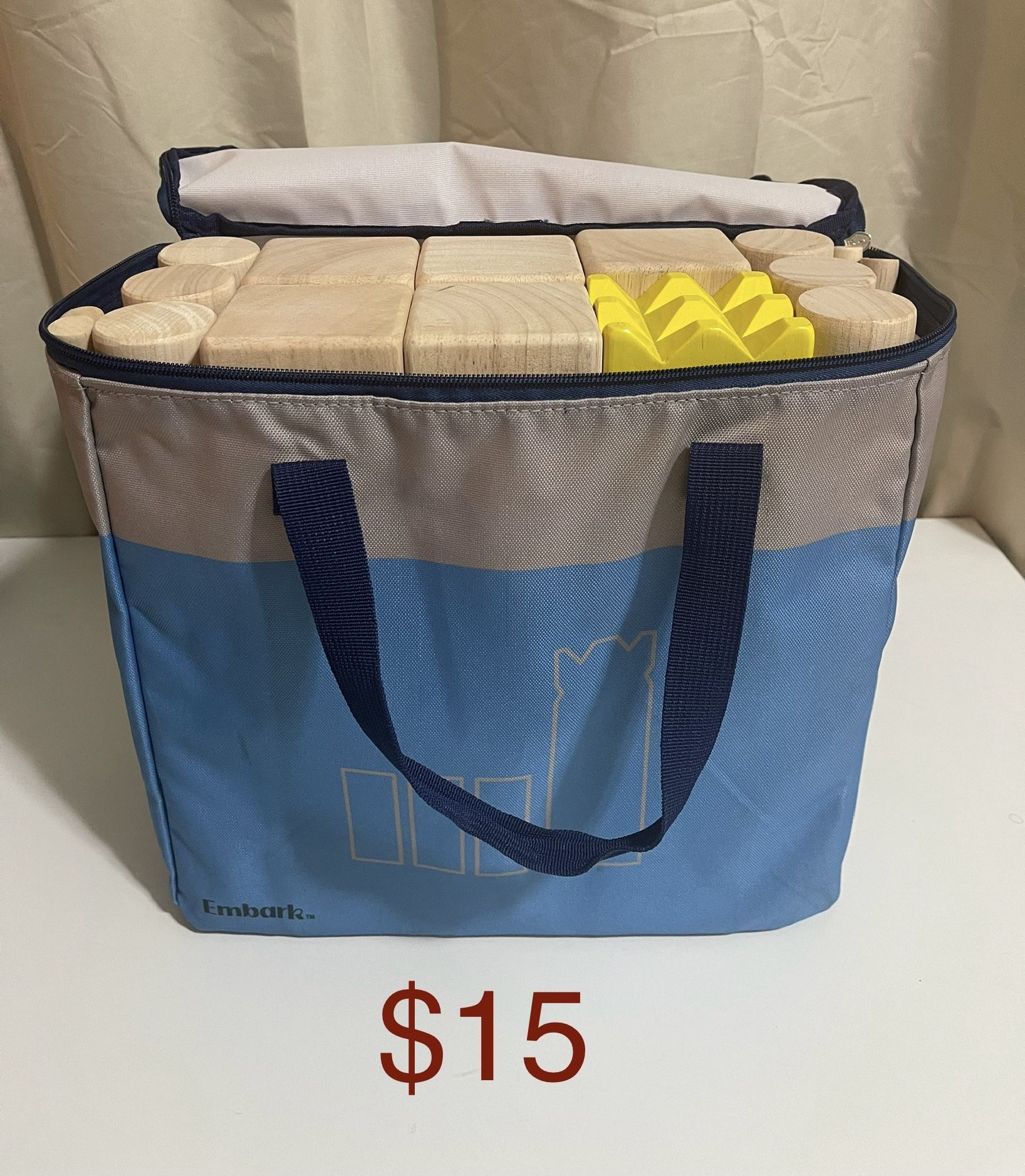 Kubb Rubberwood Target Toss - Embark™: Lawn Game for 2-12 Players