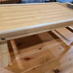 Homfa Bamboo Breakfast Folding Table