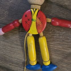 Vintage Japan Wooden Pull Toy