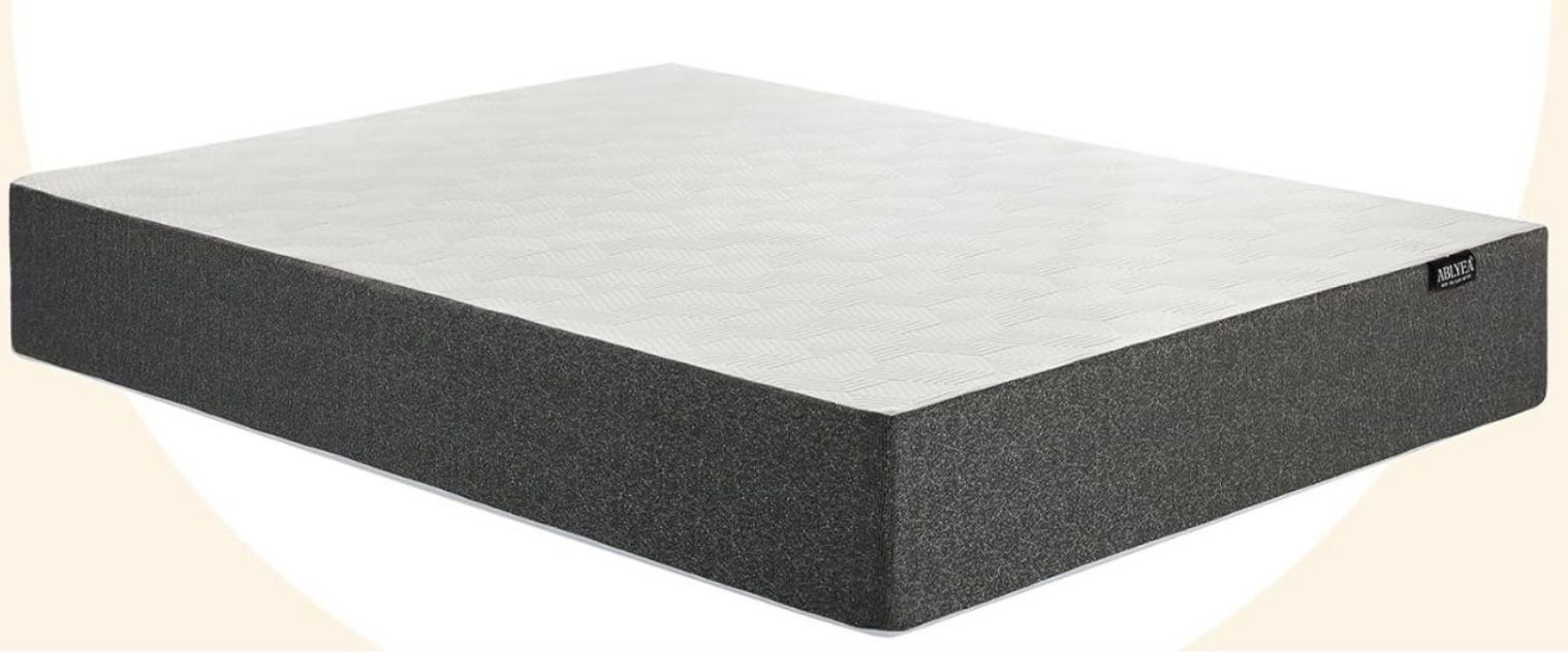 Yaheetech Queen Size Bed Frame and an Ablyea queen size mattress 12 inch gel memory foam.
