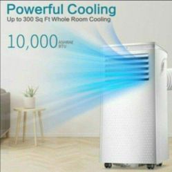 Portable Air Conditioners 10,000 BTU,Cooling, Dehumidifier & Fan 3-in-1,Air Conditioner Portable with Remote Control & Window Kit, Quiet AC Unit for R