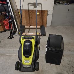 RYOBI ONE+ HP 18V Brushless 16 in. Battery Mower 