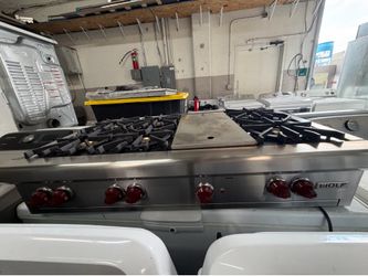 48” WOLF RANGE TOP STAINLESS STEEL