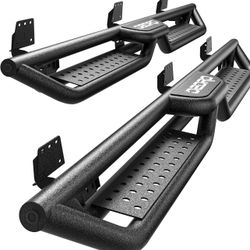 OEDRO 6 Inch Running Boards Compatible With 2019-2025 Dodge Ram 1500 Crew Cab New Body (Excl. 19-24 1500 Classic), Bolt-On Side Steps Steel Nerf Bar, 